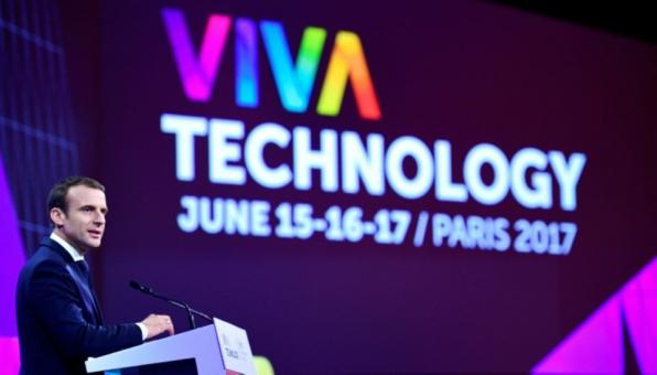 Emmanuel Macron au salon Vivatech 2017 à Paris